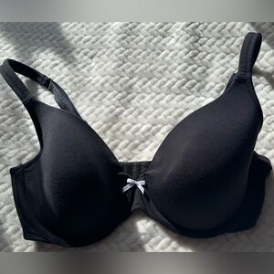 Cacique EUC Black Lightly Lined T-Shirt Bra 34DDD